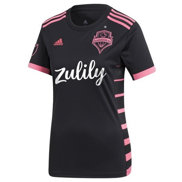 Camiseta Seattle Sounders 2ª Kit Mujer 2019 2020 Negro